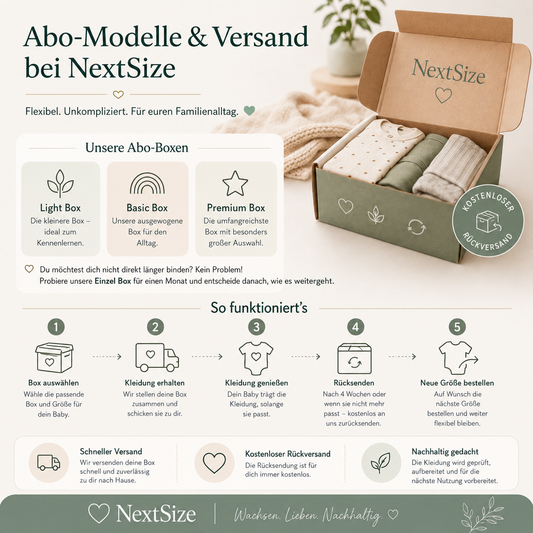 Abo-Modelle & Versand bei NextSize – so einfach funktioniert’s