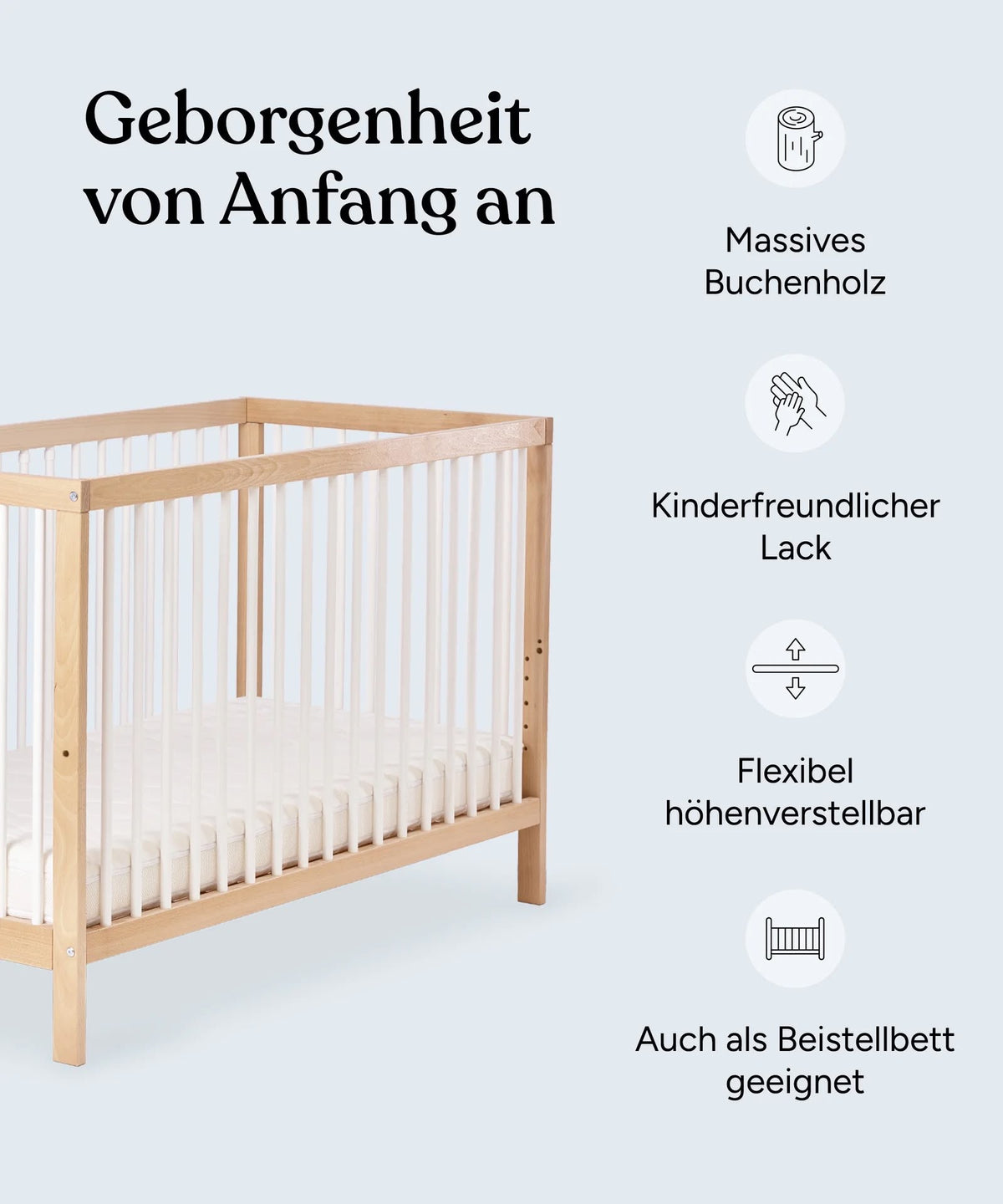 Ehrenkind Babybett Pur