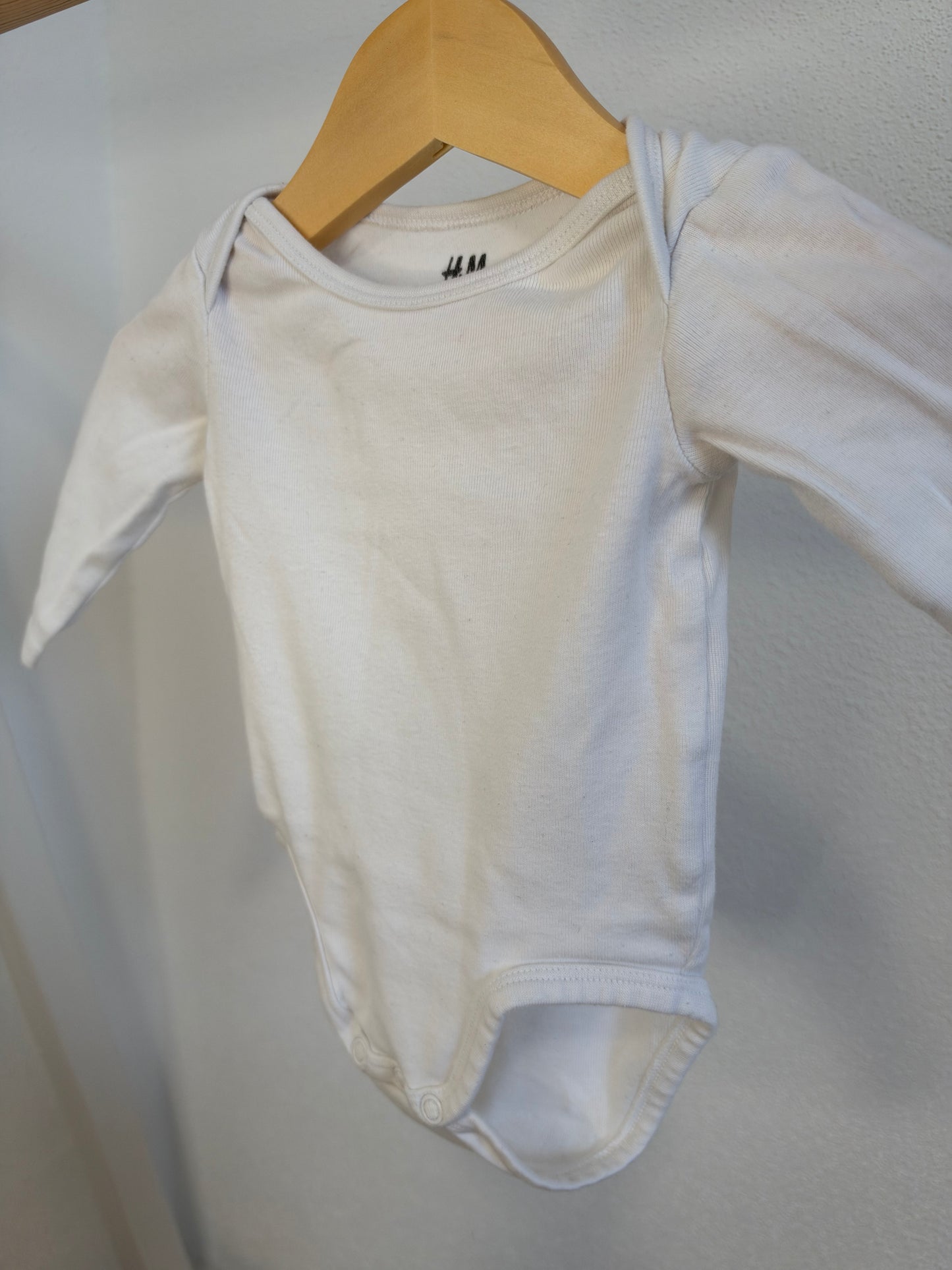 Basic Langarmbody - Gr. 56 - H&M
