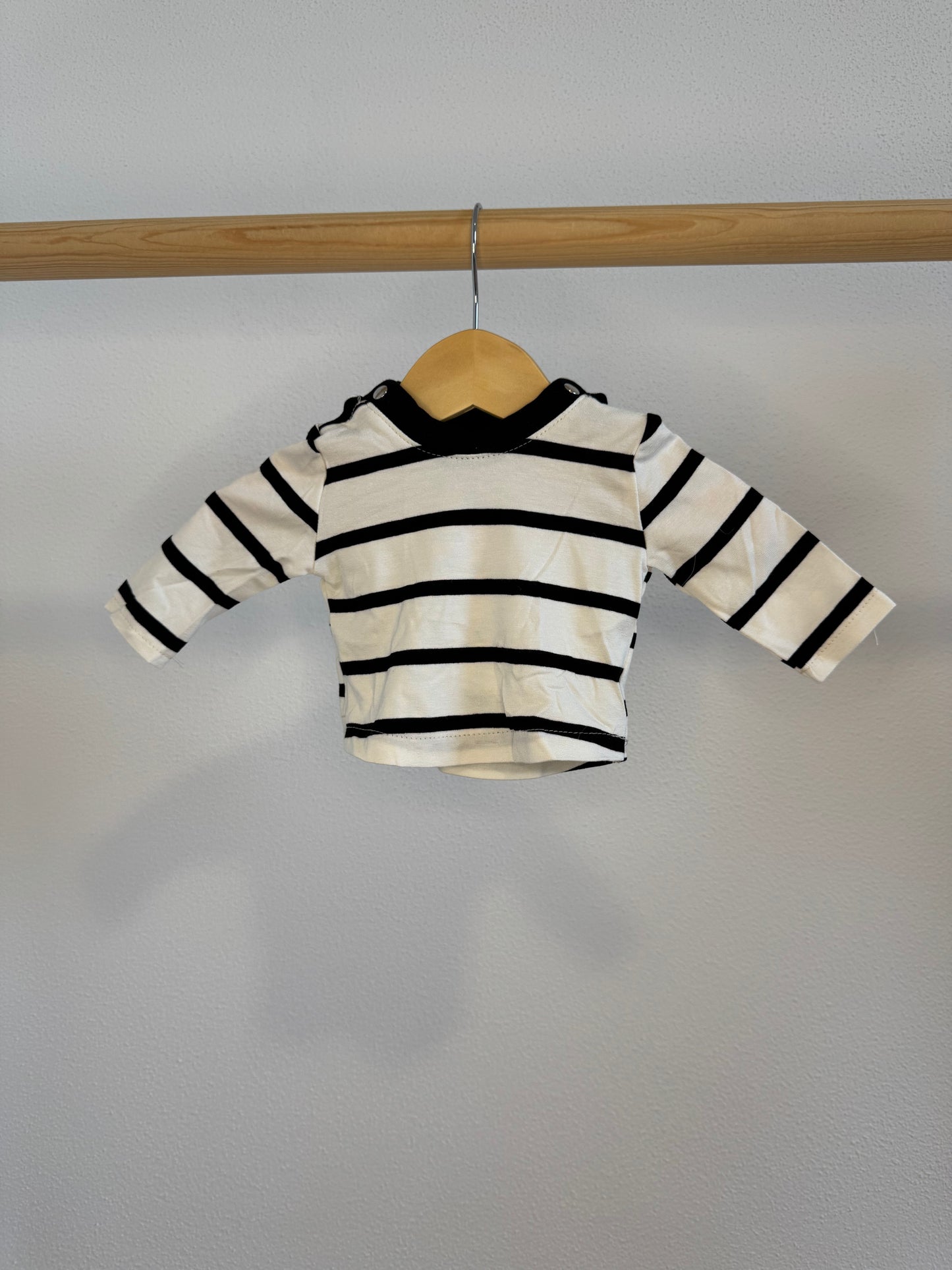 Gestreiftes Langarmshirt - Gr. 50