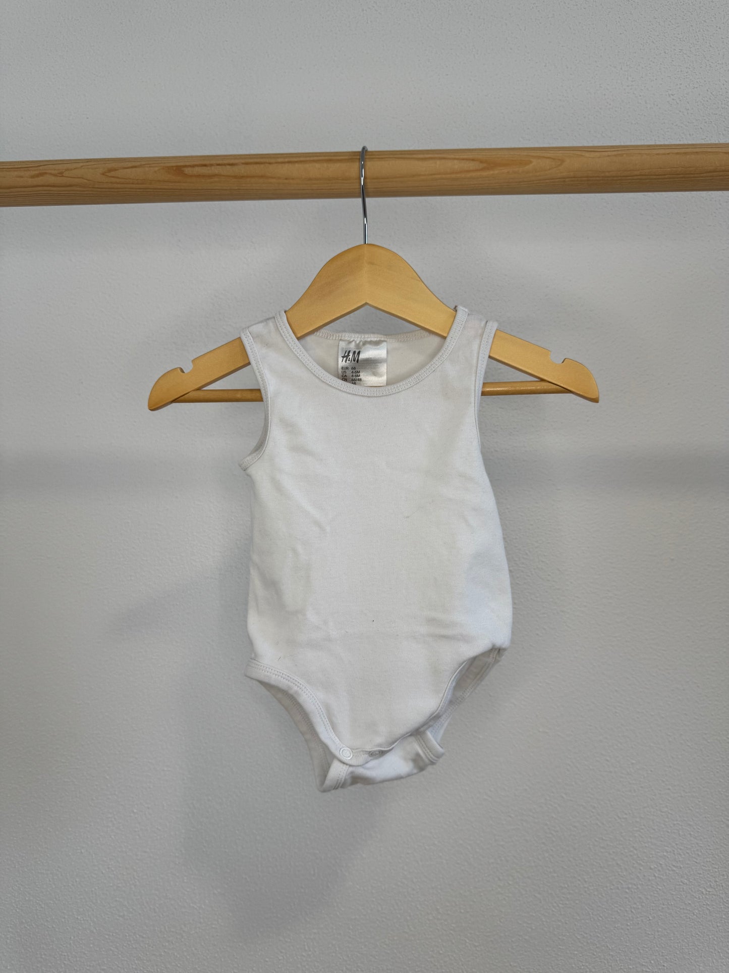 Basic Ärmelloser Body - Gr. 68 - H&M